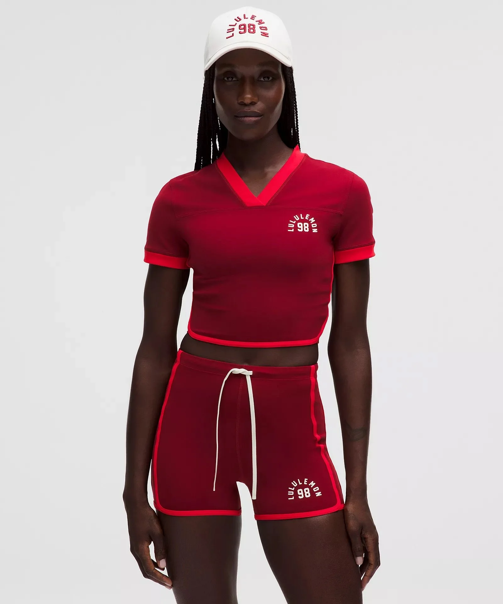 ルルレモン 花柄ストレッチレギンス2点セット ルルレモン 花柄